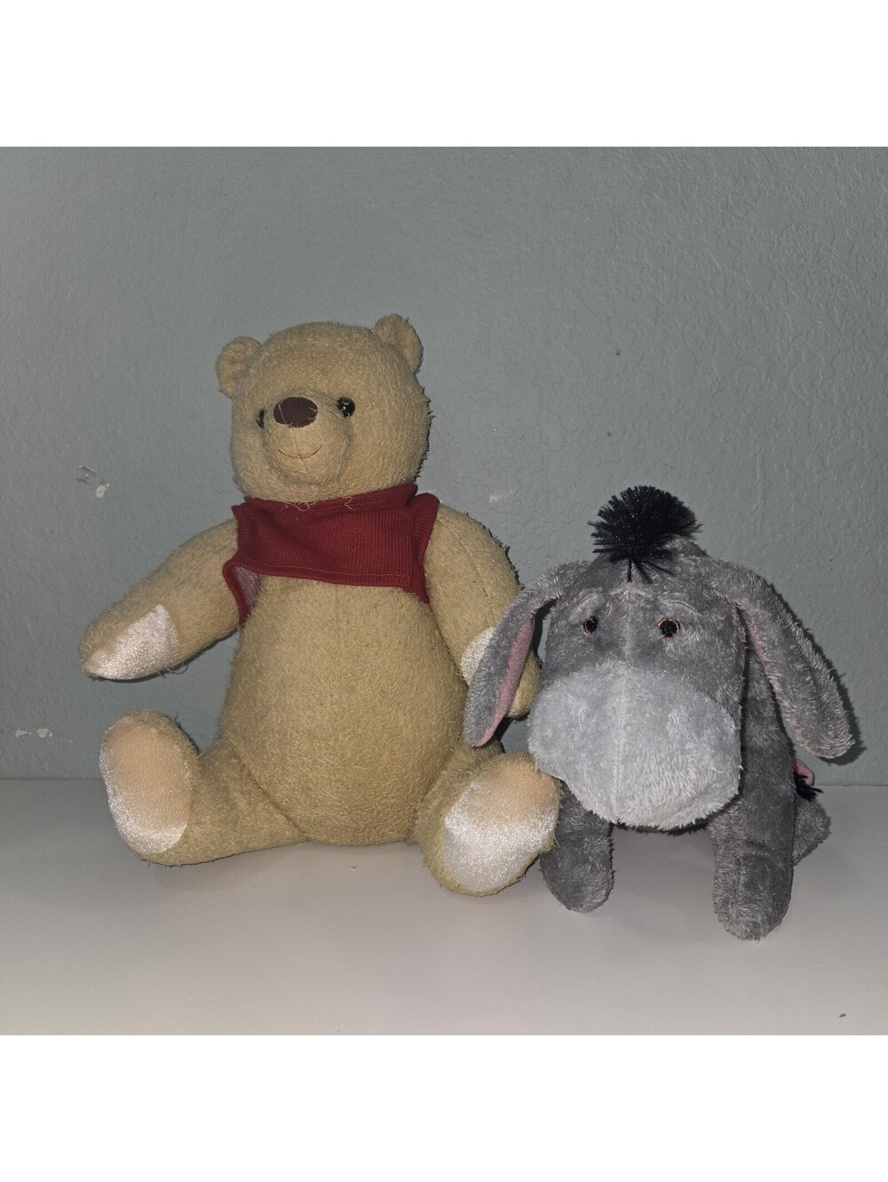 Disney Store Christopher Robin Movie Winnie The Pooh and Eeyore Plush Lot Of 2